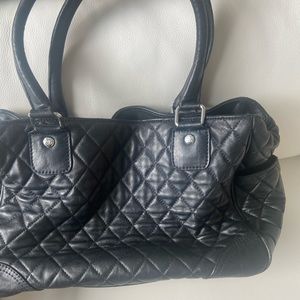 Chanel black quilted handbag. Authentic. Used